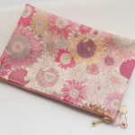 ★LIBERTY　Small Susanna　スモールスザンナ　ピンク系　ビニコのぺたんこポーチ　◆メイクポーチ・通帳ポーチにも
