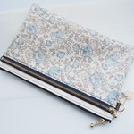 ★LIBERTY&帆布　Felicite　フェリシテ　J17A　アイスブルー系　中布・内ポケット・2段3列のカードポケット付きポーチ　