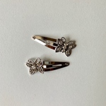 【2個set】butterfly hairpin