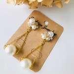 【結婚式・パーティ】上品ピアス／イヤリング
