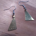 polkipiste　真鍮ピアス