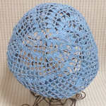 SALE🌟ネップ入りコットン🌿100%ヤーンのスパイラル🌀ネット編みの涼しげなベレー帽