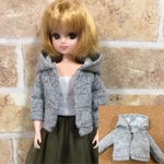 リカちゃん☆パーカー グレー