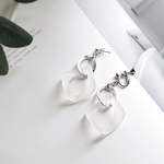 フロストチェーンの連なりピアス/イヤリング