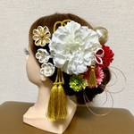 髪飾り つまみ細工 成人式 結婚式 前撮り