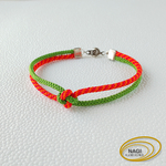 [送料無料] 叶結びの組紐ブレスレット