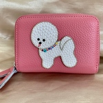 本革 ピンク  1点限り‼️  11cm×7.5cm 厚み4cm  販売は、こちらの画像が現物になります。  11ポケット＋2ポケット 裏面はカードケース  小銭入れにも♪  