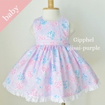 天使のドレスエプロン ajisai-purple/Babysize