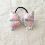 新作！！liberty リバティ☆ふわもこリボンのヘアゴム