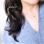 New Cz Duo Charm Gold Necklace