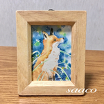 イラスト原画「眼差しの先は」