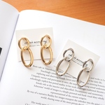 gold・silver chain earring