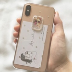 押し花×ハートホロ iPhoneケース