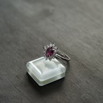 ロードライトガーネット　CZリング　SILVER925