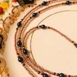 【チェコガラスビーズ】 グラスコード めがねチェーン