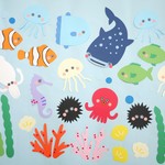 おめめがパチリ(^^)壁面飾り☆水族館★海