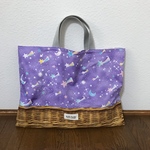 お星様のカゴバッグ風レッスンバッグ