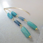 ☆再販☆ローマングラスのシーオンブレ　アメリカンピアス　Ocean Ombre Romanglass