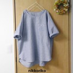ラグランプルチュニック　コットンリネン