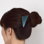ピンナ　ヘアクリップ　ターコイズ