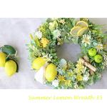 送料無料＊SummerLemonWreath35