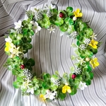 オーダー作品　クローバーとてんとう虫のリース