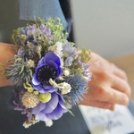 ' anemone × naby ' アネモネのニュアンスカラー リストレット  リストブーケ  成人式 着物 ウェディング