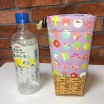 インコちゃんと　和菓子♡　保冷ペットボトルカバー