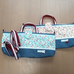 【ご注文品】鍵盤ハーモニカバッグ　レッド.ピンクいちご