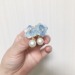 紫陽花 イヤリング