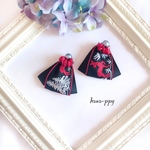bamhi tree tyrolean tape ribbon gemstone ピアスorイヤリングor樹脂ピアス