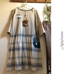  ●ラインlinen・ワンピース●