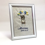 peony-green様オーダー品☆犬の手刺繍のポートレート