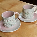 桜咲く🌸令和のコーヒーカップ＆皿セット