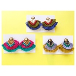 ダブルフリンジボヘミアンピアス/イヤリング