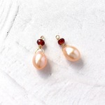 １４KGF　ピンク淡水パールのイヤリング＆ピアス
