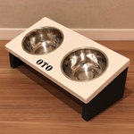 ☆斜めタイプ☆フードテーブル☆11cmボール☆名前入れ無料☆