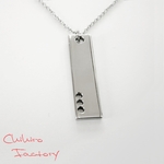 職人さんのぴかぴかステンレスネックレス【長方形型】NL-16
