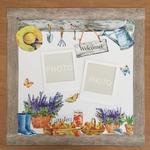 ＊SALE＊スクラップブッキング  12インチ完成品  welcome Garden