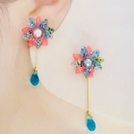 445花と雫ピアス　イヤリング