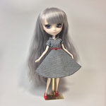 ギンガムチェックのレトロワンピ