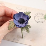 布花　アネモネブローチ