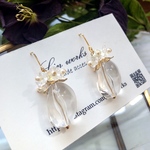 涼しげアイスフラワーピアス/イヤリング