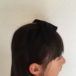 キッズサイズ　ワイヤー入りヘアバンド（定番の黒）