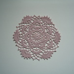 さわやかドイリー　23cm　薄ピンク