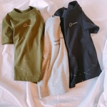 quedar.ロゴドリッピングTシャツ ネイビー　120