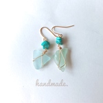 シーグラス❁︎ピアス＆イヤリング