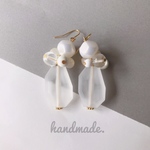 ホワイト❁︎ピアス＆イヤリング