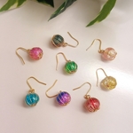 ■飴玉ワイヤーピアス■