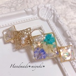 シンプルフラワー 春 ブルー